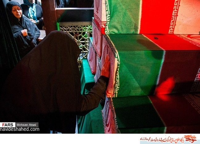 مراسیم الوداع مع الشهید الفیلق حسین ادیبان ؛ بالصور