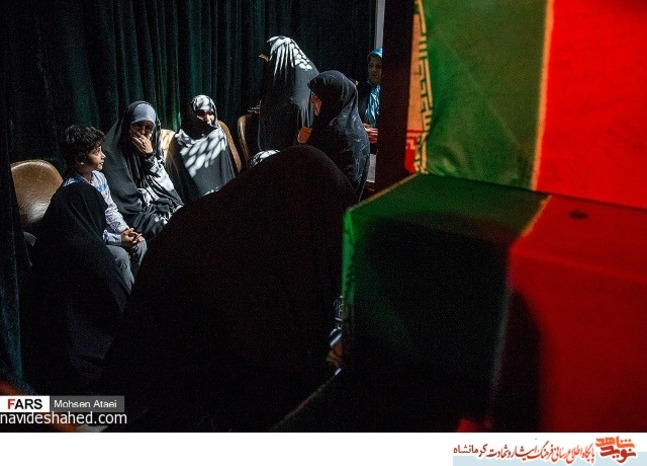 مراسیم الوداع مع الشهید الفیلق حسین ادیبان ؛ بالصور