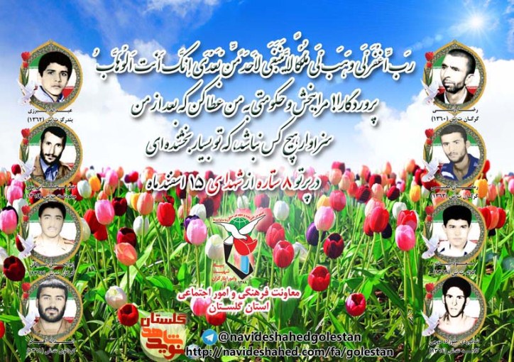 پانزدهم اسفند را مدیون هشت شهید گلستانی هستیم پانزدهم اسفند را مدیون هشت شهید گلستانی هستیم