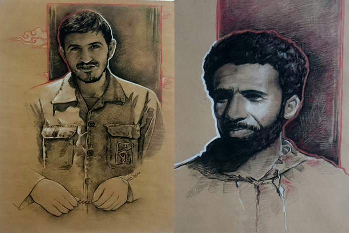 سختترین بخش پروژه نقاشی پرتره شهداء انتخاب بین گزینهها بود سختترین بخش پروژه نقاشی پرتره شهداء انتخاب بین گزینهها بود