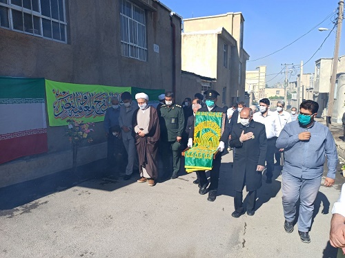 گزارش تصویری| حضور خدام رضوی در منزل شهیدان ترکمند