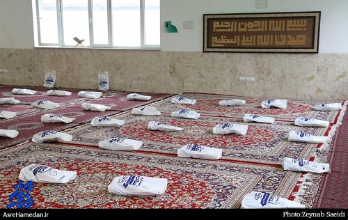 توزیع 1500 بسته معیشتی توسط گروه جهادی شهید همدانی