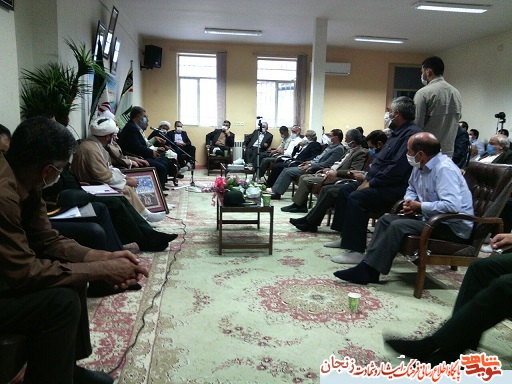 گزارش تصویری/ سردار قاسم رضایی در جمع خانواده شهدای ابهر