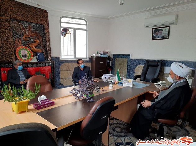 دیدار مدیر کل بنیاد شهید استان با جانباز ۳۵ درصد مهدیشهری دیدار مدیر کل بنیاد شهید استان با جانباز ۳۵ درصد مهدیشهری