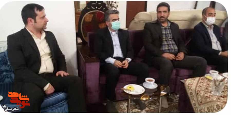 دیدار مسئولین پیشوا با خانواده شهدا