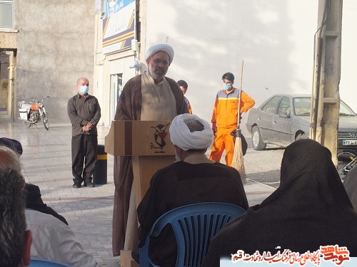 برگزاری مراسم رونمایی نمادین، از تابلو شهید «محمد تقی حیدر زاده» در قم