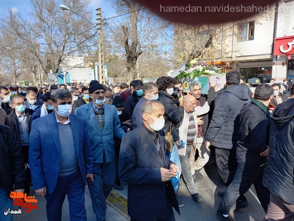 پیکر شهید آقایی تشییع شد