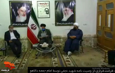 فیلم|قرائت فرازی از وصیت نامه شهید«علایی نجفی» توسط امام جمعه دالاهو