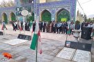 تصاویر| گلباران قبور شهدای کوهبنان به مناسبت هفته قوه قضاییه
