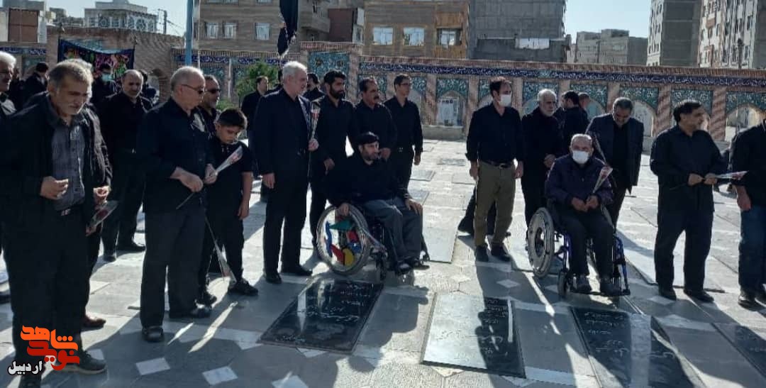 عزاداری بنیاد شهید در سطح شهر اردبیل