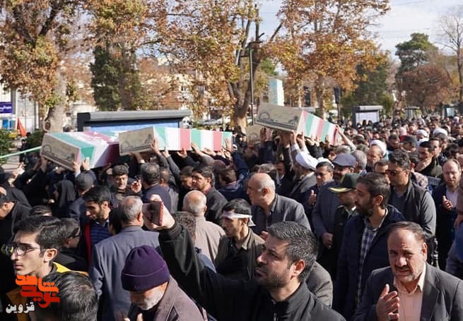 مردم قدرشناس قزوین از ۸ شهید گمنام فاطمی استقبال کردند