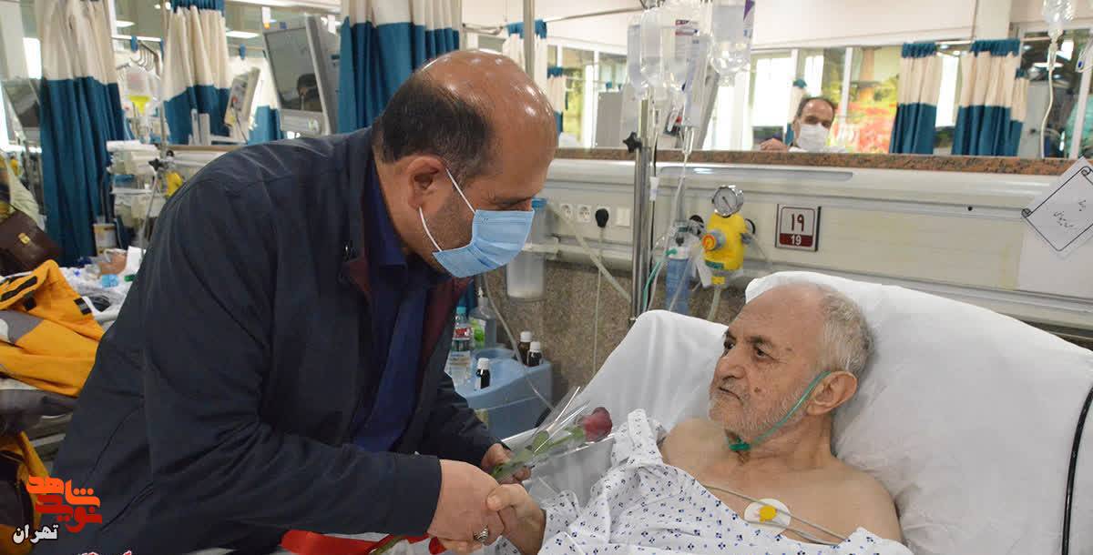 مدیرکل بنیاد شهید و امور ایثارگران تهران بزرگ از جانبازان و پدران شهدا بستری در بیمارستان عیادت کرد مدیرکل بنیاد شهید و امور ایثارگران تهران بزرگ از جانبازان و پدران شهدا بستری در بیمارستان عیادت کرد