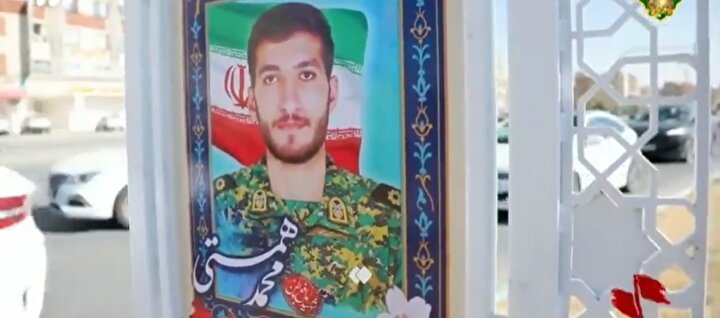 اولین و آخرین دیدار فرزند یک روزه شهید مدافع وطن با پدرش/ کلیپ