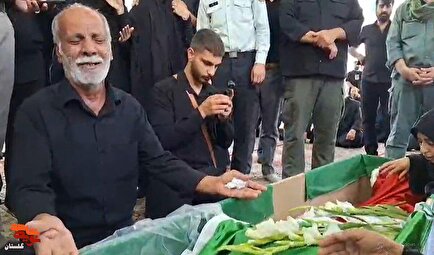 کلیپ / برگزاری مراسم تشییع پیکر پاک و مطهر شهید مدافع امنیت «حسین جعفری نیا»