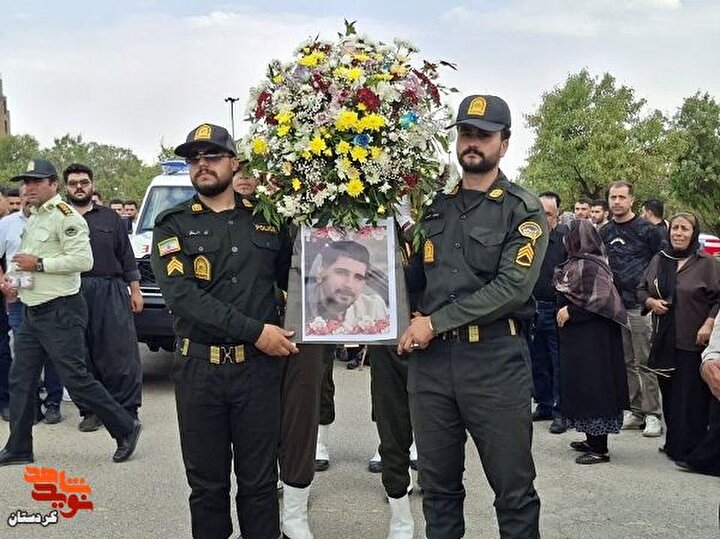 پیکر شهید مرزبان علی باوه‌ای در سقز تشییع و خاکسپاری شد