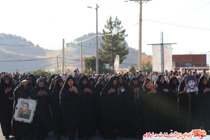 مراسم سنتی چمر تشییع و تدفین پیکر مطهر شهدای گمنام در شهرستان ملکشاهی
