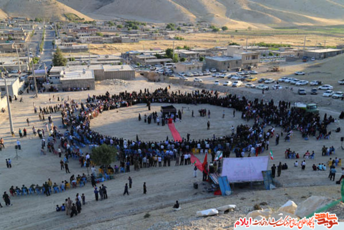 مراسم سنتی چمر تشییع و تدفین پیکر مطهر شهدای گمنام در شهرستان ملکشاهی