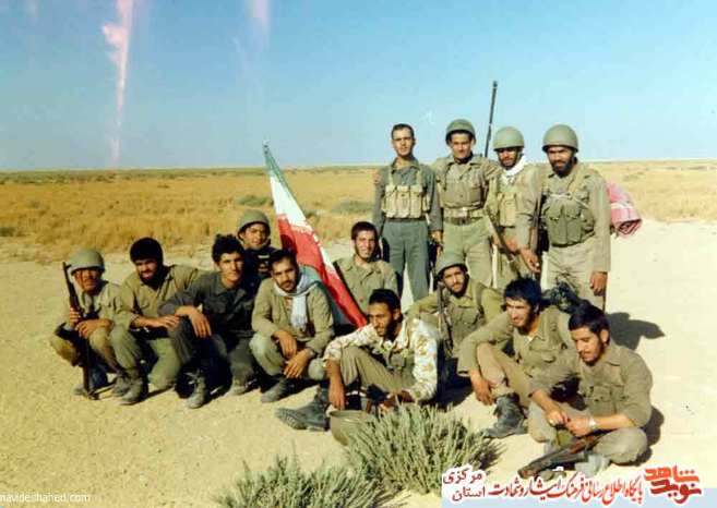 شهیدان تصویر: شهید سعید فرداد - شهید ناصر فیضی - شهید محمود طاهری 