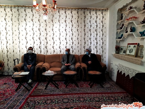 دیدار با همسر گرامی شهید والامقام ولی الله پارسا در سالروز وفات حضرت ام‌البنین (س)- مهدیشهر، هشتم بهمن ۱۳۹۹