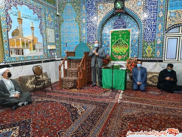 مراسم گلباران قبور مطهر شهدای انقلاب اسلامی شهرستان مهدیشهر- ۱۲ بهمن ۹۹ امامزاده قاسم