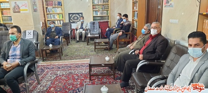 دیدار جامعه ایثارگری استان سمنان با آیت الله شاهچراغی نماینده ولی فقیه در استان سمنان به مناسبت روز شهید- ۲۳ اسفند ۹۹