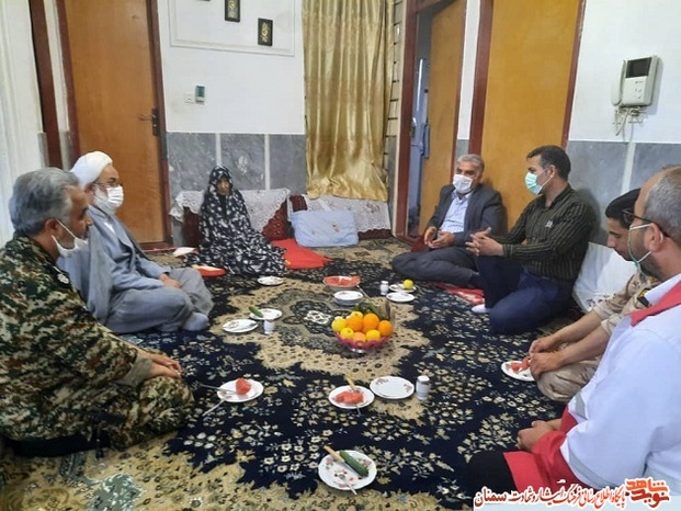 دیدار مسئولان شهرستان آرادان با خانواده معزز شهید والامقام فتح‌الله نوروزی- سوم خرداد ۱۴۰۰