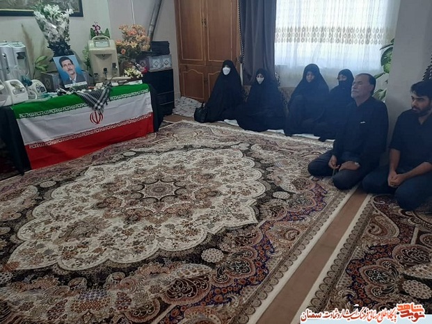 دیدار مسئولان بنیاد شهید شهرستان شاهرود با خانواده معزز جانباز متوفی علی آقابابائی - نهم تیرماه ۱۴۰۰ شهر بسطام