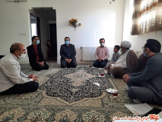 دیدار امام جمعه و رئیس بنیاد شهید مهدیشهر با جانباز گرانقدر ۵۰ درصد سید مرتضی کسائیان - مهدیشهر هفتم مردادماه ۱۴۰۰