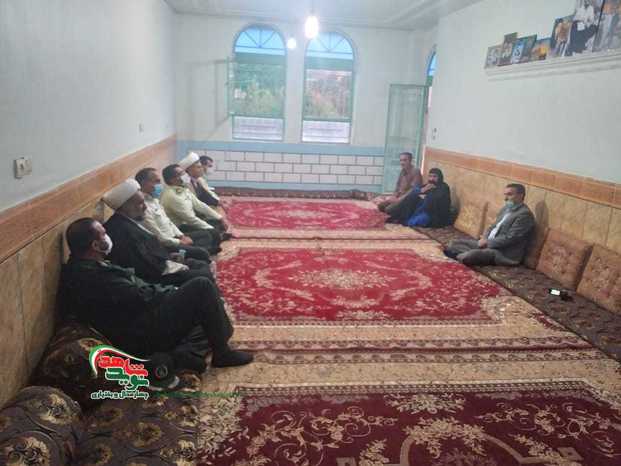 دیدار از خانواده شهدای نیروی انتظامی در شهرستان لردگان