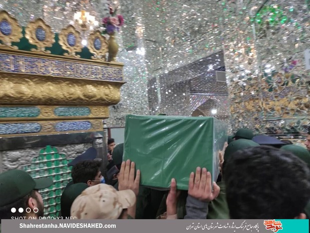 مراسم تشییع در حرم مطهر جعفربن موسی‌الکاظم(ع)