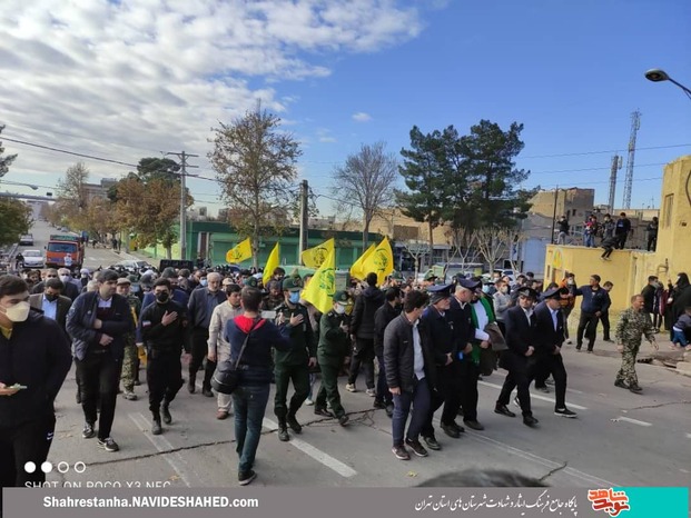 مراسم تشییع در حرم مطهر جعفربن موسی‌الکاظم(ع)