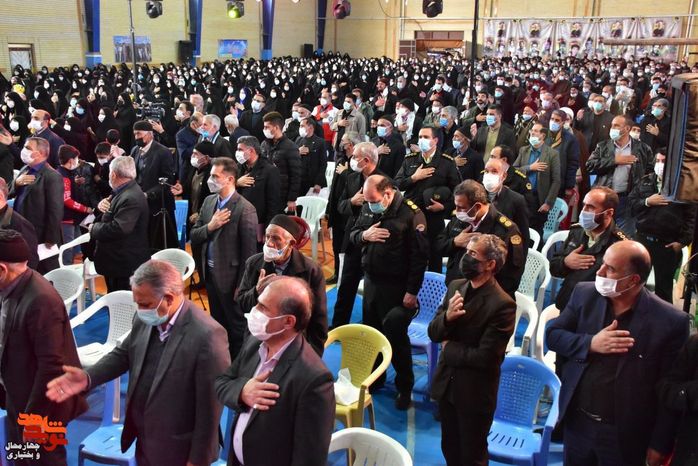 یادواره شهدای بن با حضور خادمان رضوی