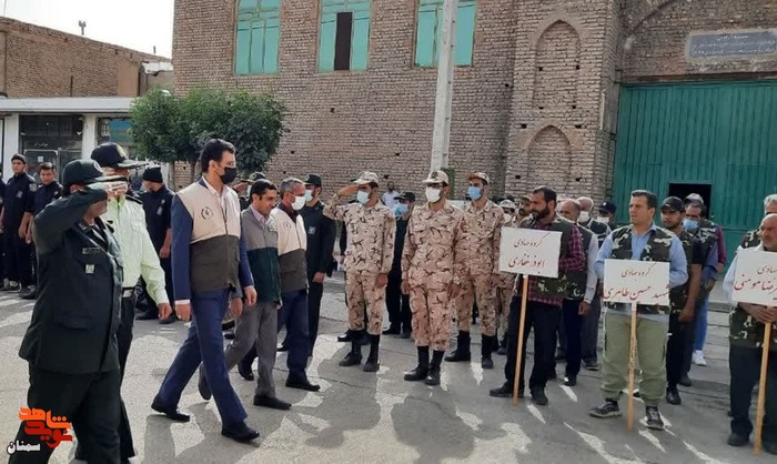 رزمایش جهادگران فاطمی شهرستان آرادان - صحن امامزاده شاه سلطان نظر 