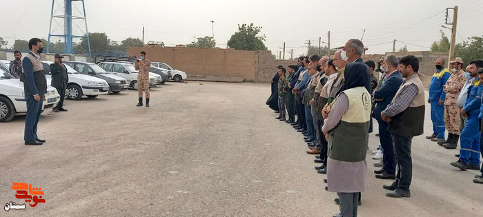 رزمایش جهادگران فاطمی شهرستان آرادان - روستای حسین‌آباد کردها 