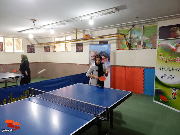 مسابقات تنیس روی میز ویژه بانوان ایثارگر شهرستان سنندج