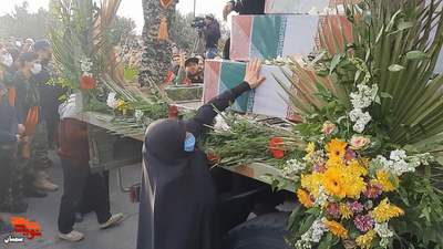 مراسم استقبال از شش شهید گمنام خوشنام - یکم دیماه ۱۴۰۱ یادمان شهدای گمنام شهرستان سمنان، کوشک امام رضا (ع)