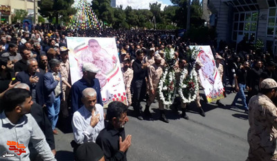 مراسم تشییع شهدای گرانقدر شبستانی و علیحسینی- چهاردهم اردیبهشتماه ۱۴۰۲ خیابان امام تا گلزار شهدای فردوس رضای شهرستان دامغان